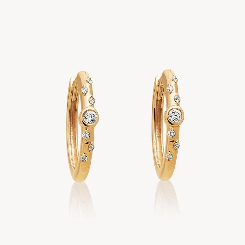 Real Diamonds Bridal Wear Geometric Diamond Open Simple Adjustable Ring  Earring Set, 12 Kt